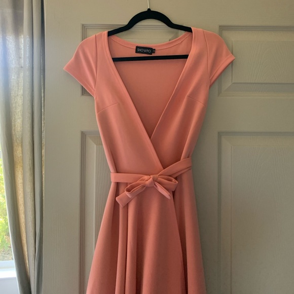 ShowPo Chasing Forever high-low Wrap Maxi Dress in Blush, Size 8 - Picture 6 of 11